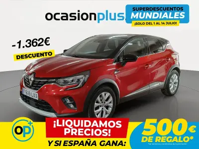 Usado Renault Captur Zen 90 CV (66 kW) 2022 Rojo SUV
