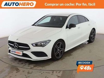 Blanco Usado 2019 Mercedes CLA180 AMG line Berlina | 28.999 € (Precio justo)