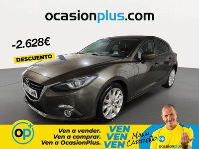 Usado Mazda 3 Luxury 150 CV (110 kW) 2016 Negro Berlina