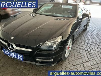Usado Mercedes SLK250 AMG line 204 CV (150 kW) 2015 Negro Descapotable