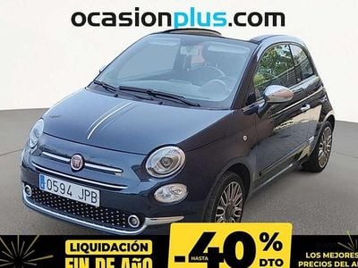 Azul Usado 2016 Fiat 500C Lounge Descapotable | 8990 € (Precio justo)