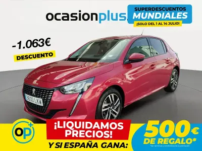Usado Peugeot 208 Allure 100 CV (73 kW) 2020 Rojo Utilitario
