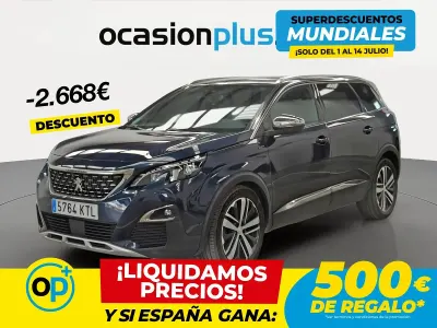 Usado Peugeot 5008 GT 180 CV (132 kW) 2019 Azul SUV