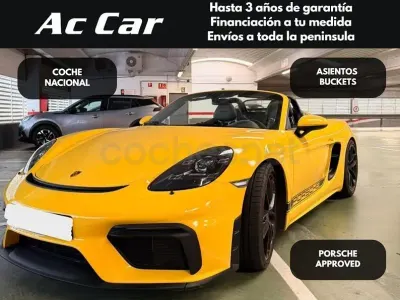 Usado Porsche 718 Spyder 420 CV (308 kW) 2022 Amarillo Descapotable