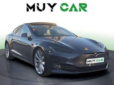 Usado Tesla Model S 350 kW (476 CV) 2017 Gris Utilitario
