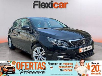 Usado Peugeot 308 Active 130 CV (95 kW) 2021 Negro Berlina
