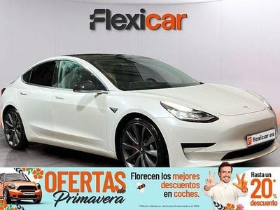 Usado Tesla Model 3 Performance 360 kW (490 CV) 2020 Blanco Berlina