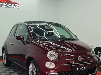 Usado Fiat 500C Dolcevita 69 CV (50 kW) 2020 Granate Descapotable