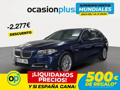 Usado BMW 520 190 CV (139 kW) 2017 Azul Familiar