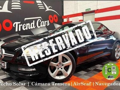 Usado Mercedes SLK200 184 CV (135 kW) 2015 Negro Descapotable