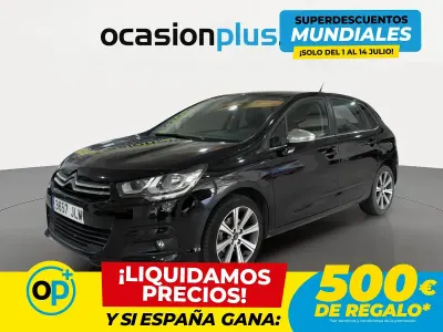 Usado Citroën C4 Feel 120 CV (88 kW) 2016 Negro Utilitario