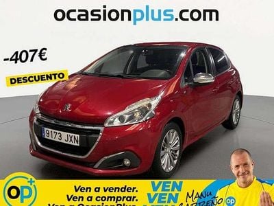 Usado Peugeot 208 Style 75 CV (55 kW) 2017 Rojo Utilitario
