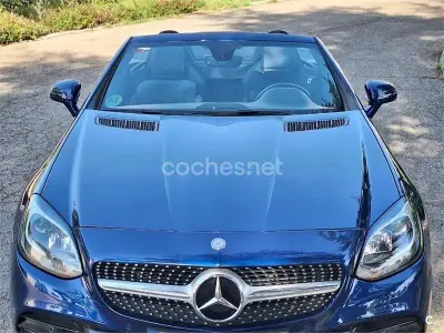 Usado Mercedes SLC200 184 CV (135 kW) 2016 Azul Descapotable
