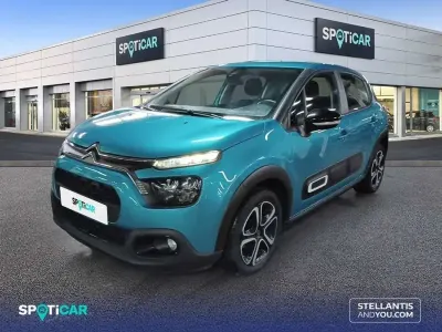Usado Citroën C3 Feel 102 CV (75 kW) 2021 Azul Utilitario