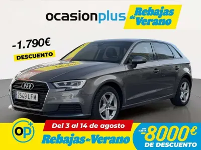Usado Audi A3 Sportback g-tron 131 CV (96 kW) 2020 Azul Utilitario