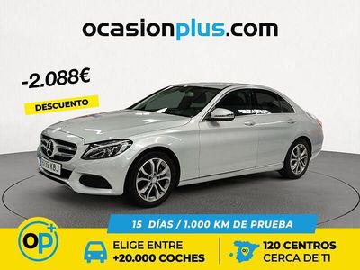 Usado Mercedes C200 136 CV (100 kW) 2017 Gris plata Berlina