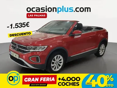 Usado VW T-Roc Cabriolet Style 110 CV (80 kW) 2022 Rojo Descapotable