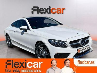 Usado Mercedes C220 AMG line 170 CV (125 kW) 2015 Blanco Coupe