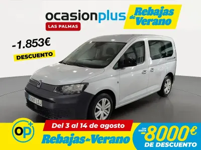 Usado VW Caddy 102 CV (75 kW) 2021 Gris / plata Monovolumen
