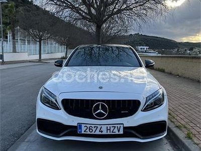 Usado Mercedes C220 AMG line 170 CV (125 kW) 2014 Blanco Berlina