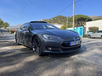 Usado Tesla Model S RWD 309 kW (421 CV) 2013 Gris Utilitario