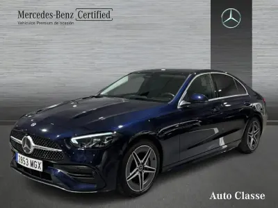 Usado Mercedes C220 AMG line 200 CV (147 kW) 2023 Azul Familiar