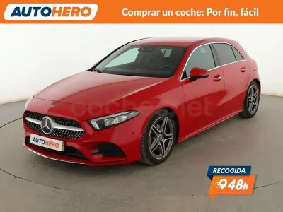 Usado Mercedes A200 AMG line 150 CV (110 kW) 2019 Rojo Berlina