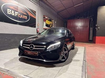 Negro Usado 2018 Mercedes C220 AMG line Berlina | 17.990 € (Buen precio)