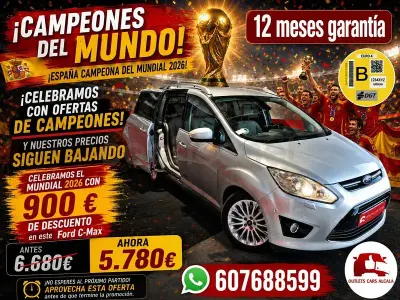 Usado Ford Grand C-Max Titanium 115 CV (84 kW) 2011 Gris / plata Monovolumen