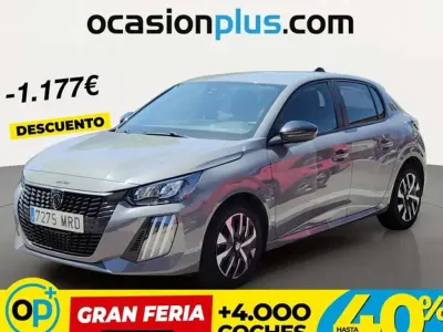 Usado Peugeot 208 Active 102 CV (75 kW) 2024 Gris Utilitario