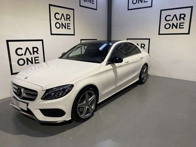 Blanco Usado 2014 Mercedes C220 AMG line Berlina | 20.900 € (Precio justo)