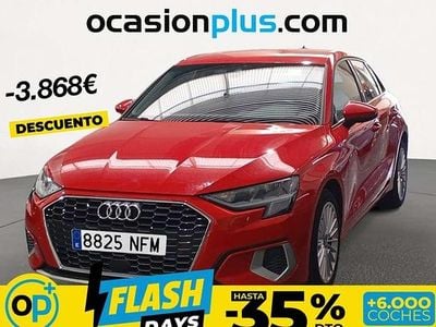 Usado Audi A3 Sportback Advanced 110 CV (80 kW) 2023 Rojo Utilitario