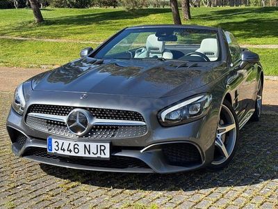 Usado Mercedes SL400 367 CV (269 kW) 2018 Gris / plata Descapotable