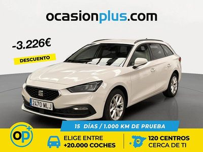 Usado Seat Leon Style 130 CV (95 kW) 2023 Blanco Familiar