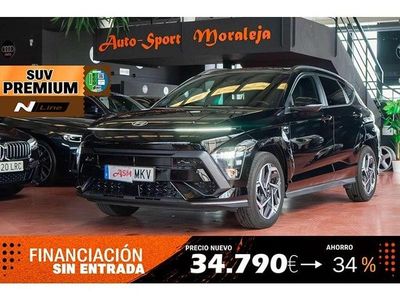 Usado Hyundai Kona N Line 141 CV (103 kW) 2023 Negro SUV