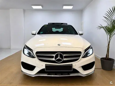 Usado Mercedes C220 Avantgarde 170 CV (125 kW) 2016 Blanco Berlina