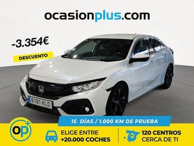 Blanco Usado 2018 Honda Civic Elegance Berlina | 15.450 € (Precio justo)
