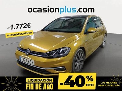 Amarillo Usado 2019 VW Golf VII Sportline Berlina | 19.500 € (Buen precio)
