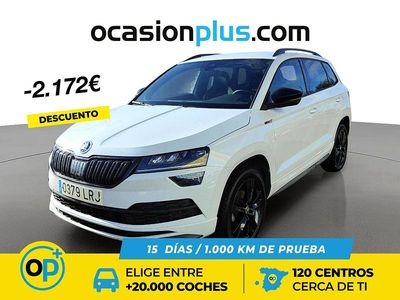 Blanco Usado 2021 Skoda Karoq SportLine SUV | 23.900 € (Precio justo)
