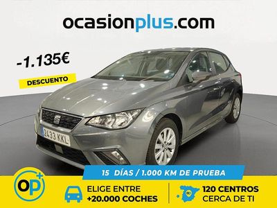 Usado Seat Ibiza Style 75 CV (55 kW) 2018 Gris Utilitario