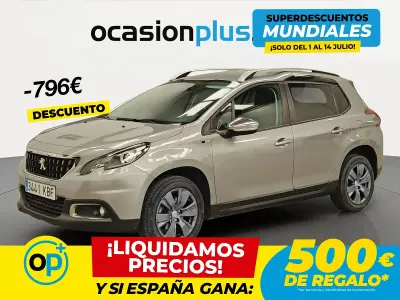 Usado Peugeot 2008 Style 110 CV (80 kW) 2017 Gris SUV