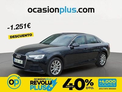 Usado Audi A4 150 CV (110 kW) 2017 Negro Berlina