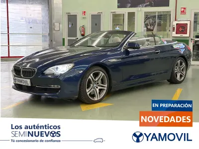 Usado BMW 640 Cabriolet 320 CV (235 kW) 2012 Azul Descapotable