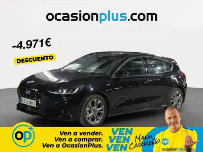 Usado Ford Focus ST-Line 125 CV (91 kW) 2023 Negro Berlina