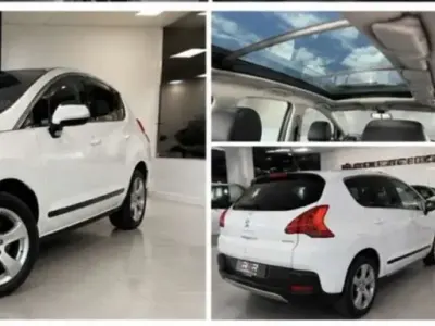 Usado Peugeot 3008 Allure 120 CV (88 kW) 2014 Blanco Familiar