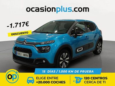 Azul Usado 2024 Citroën C3 PureTech Berlina | 12.950 € (Precio justo)