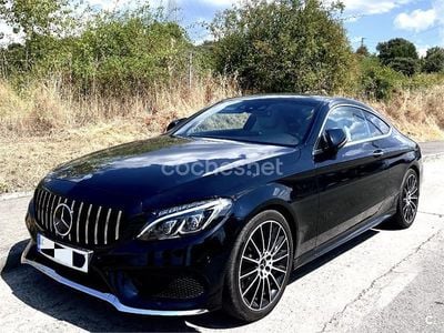 Usado Mercedes C300 AMG line 245 CV (180 kW) 2017 Negro Coupe
