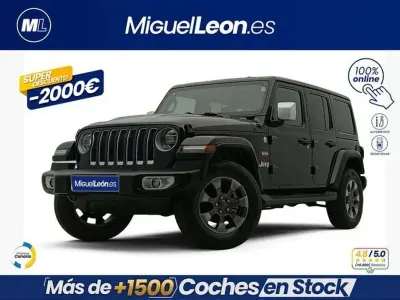 Käytetty Jeep Wrangler Unlimited Sahara 268 HP (197 kW) 2019 Musta Katumaasturi
