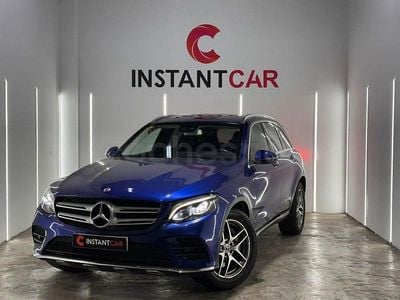 Usado Mercedes GLC220 170 CV (125 kW) 2018 Azul SUV