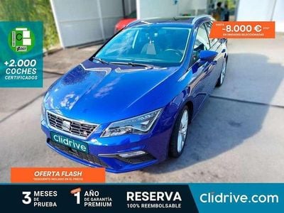 Usado Seat Leon ST FR 131 CV (96 kW) 2019 Azul Familiar